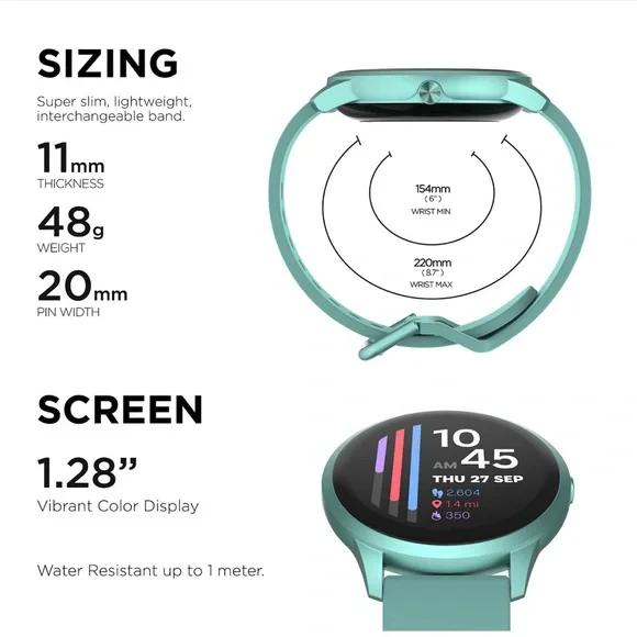 Sport 4 Unisex Silicone Strap Smartwatch 43.2mm - Picture 2 of 4